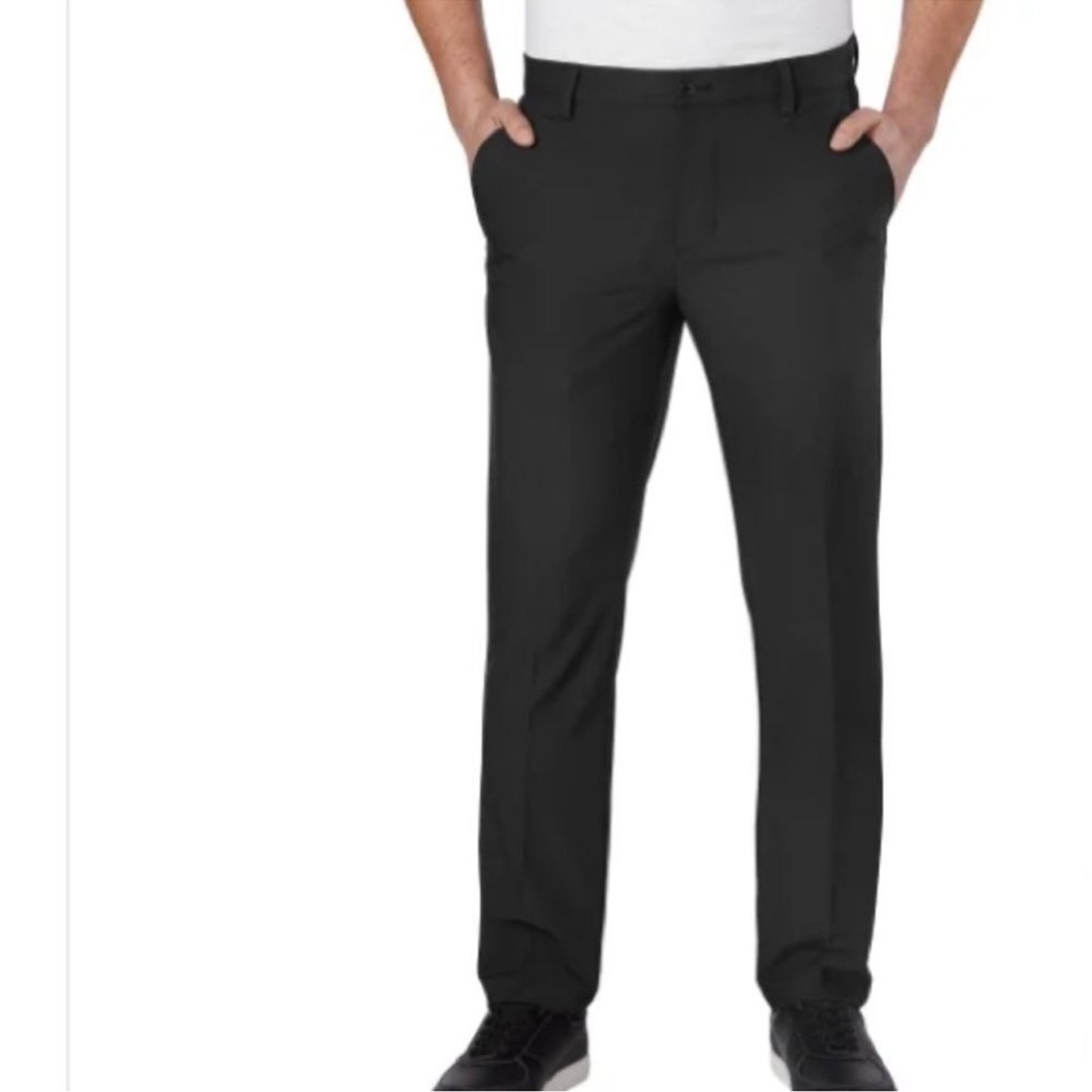 Greg Norman Men’s Golf Travel,Performance Pant, Size 36x30, Black